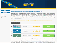 Tablet Screenshot of onlinecasinosverige.org